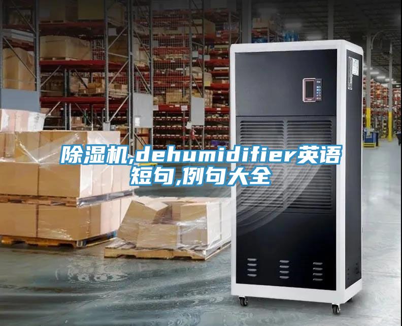 除濕機(jī),dehumidifier英語短句,例句大全